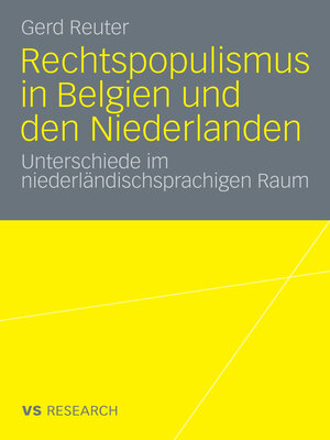 cover image of Rechtspopulismus in Belgien und den Niederlanden